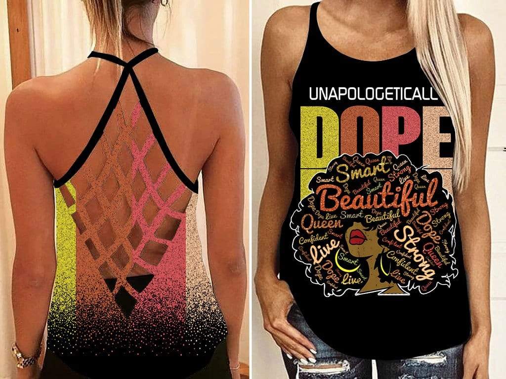 Unapologetically Dope Black Girl For Juneteeth Day Cross Tank Top 3D #080621H