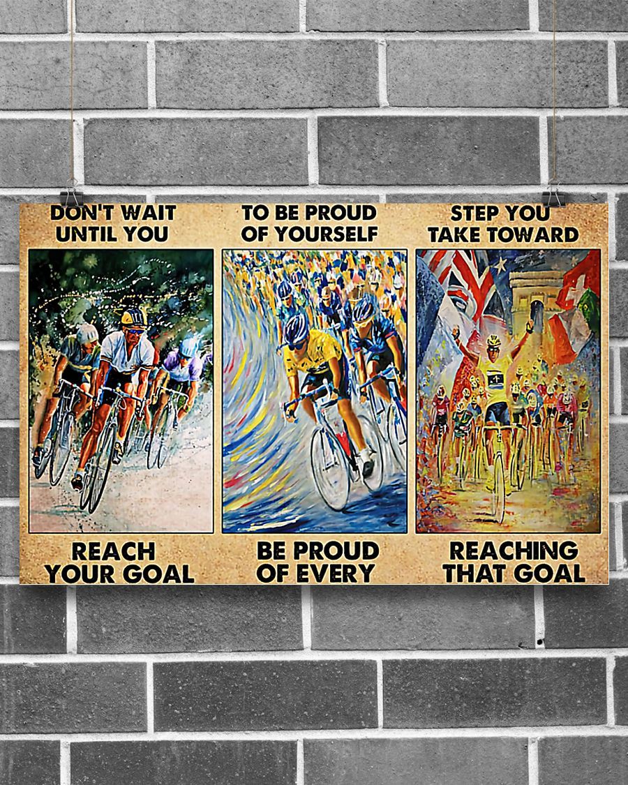 Cycling Be Proud Of Every Step You Take Horizontal Canvas And Poster | Wall Decor Visual Art