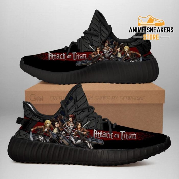 Attack On Titan Character 3D Yeezy Sneakers Shoes