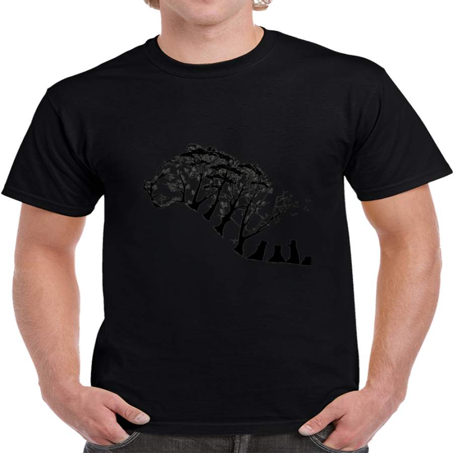 Wild Tiger Negative Space T Shirt