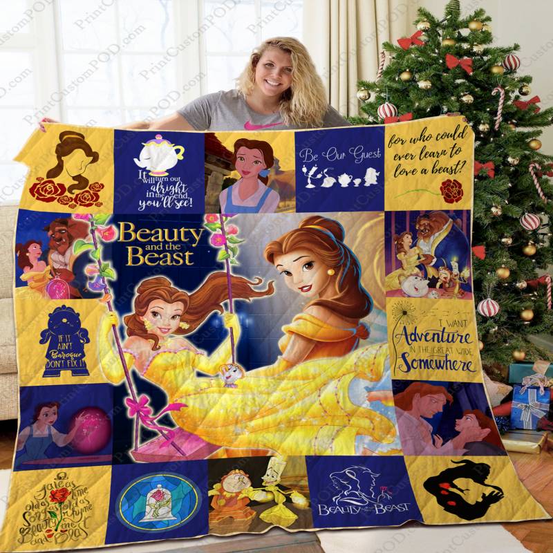 [TA] – Princess Belle (Beauty and The Beast) Quilt Blanket Ver 4