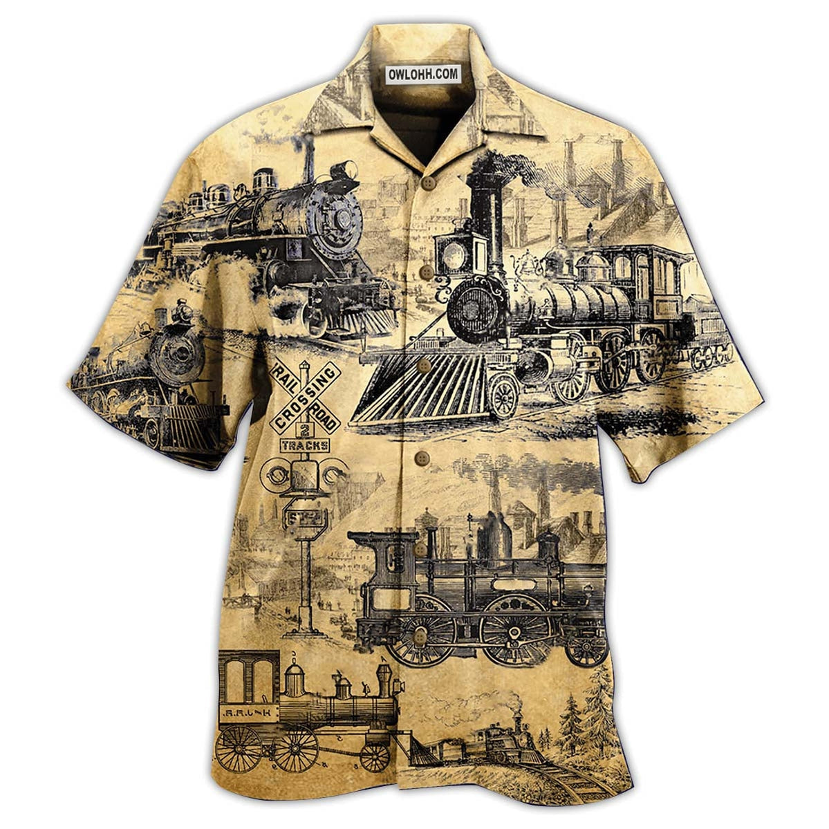 Train On The Railway Love Life – Hawaiian Shirt  – Owl Ohh