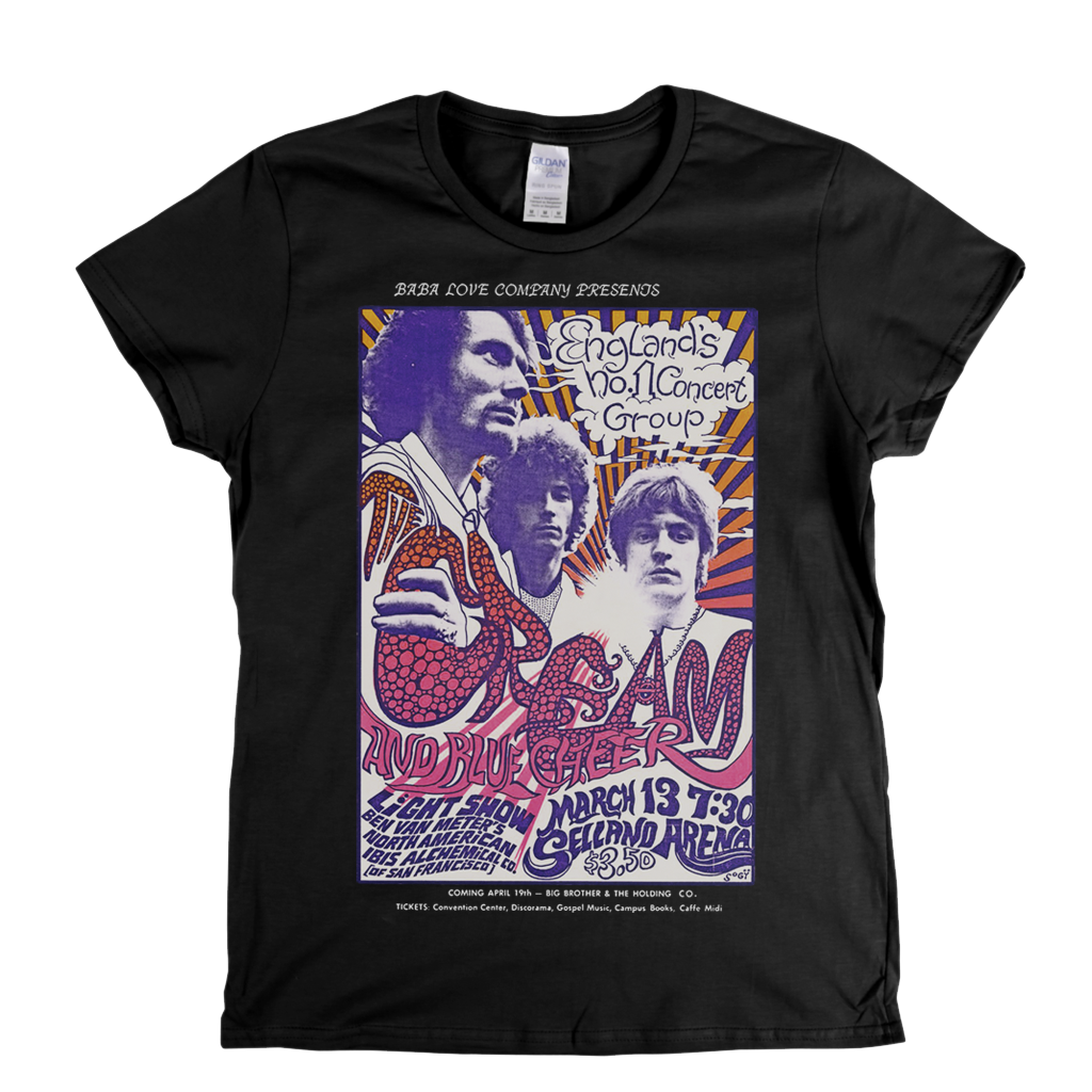 Cream And Blue Cheer Poster Womens T-Shirt