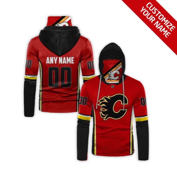 Gift Ideas Personalized Calgary Flames Bandana Hoodie Mh58