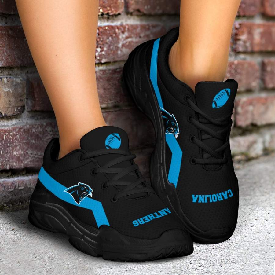 Edition Chunky Sneakers With Line Carolina Panthers Shoes - GoSportPrint