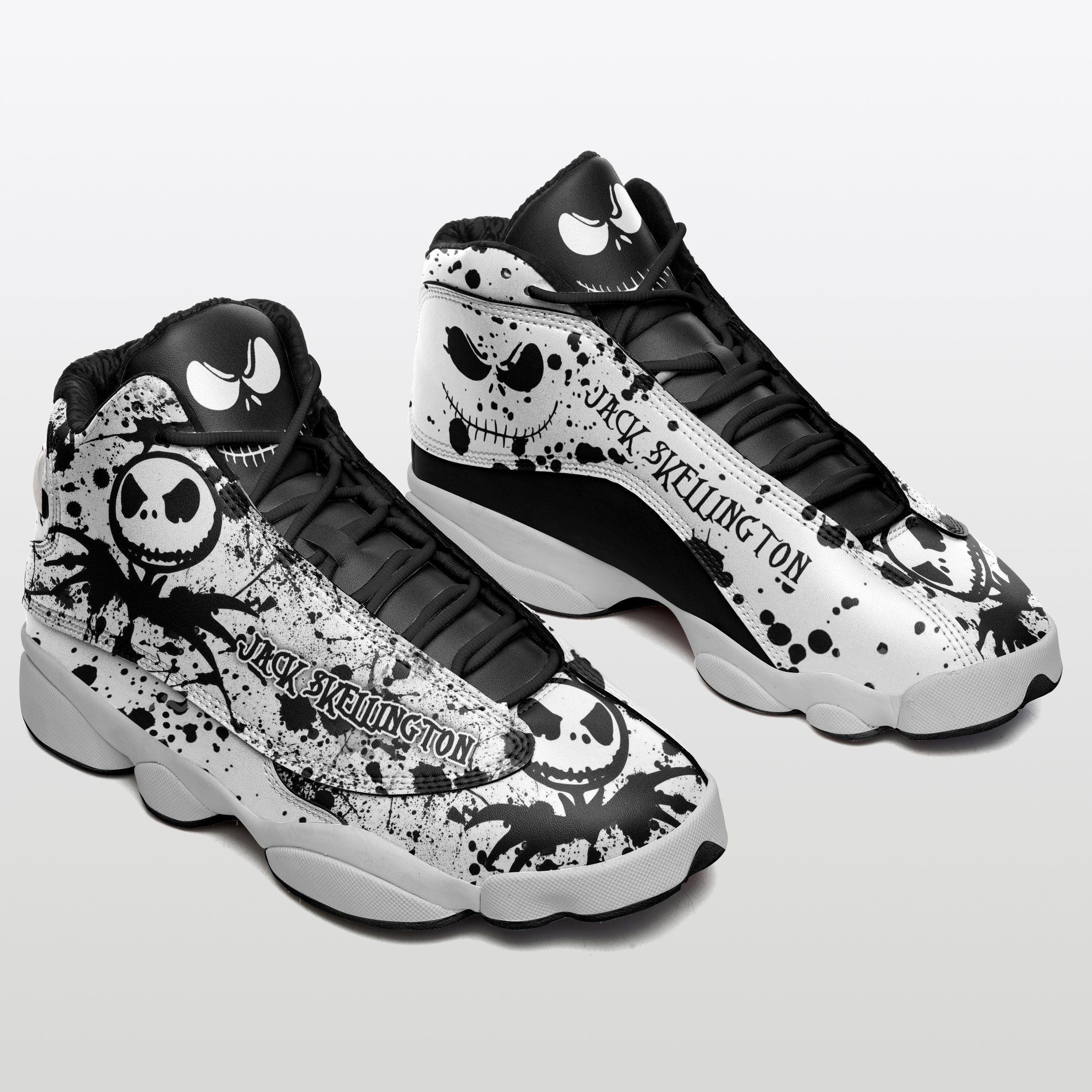 Jack SKellington Jordan 13 Shoes  Jack SKellington JD13 Sneaker JD13 Sneakers Personalized Shoes Design