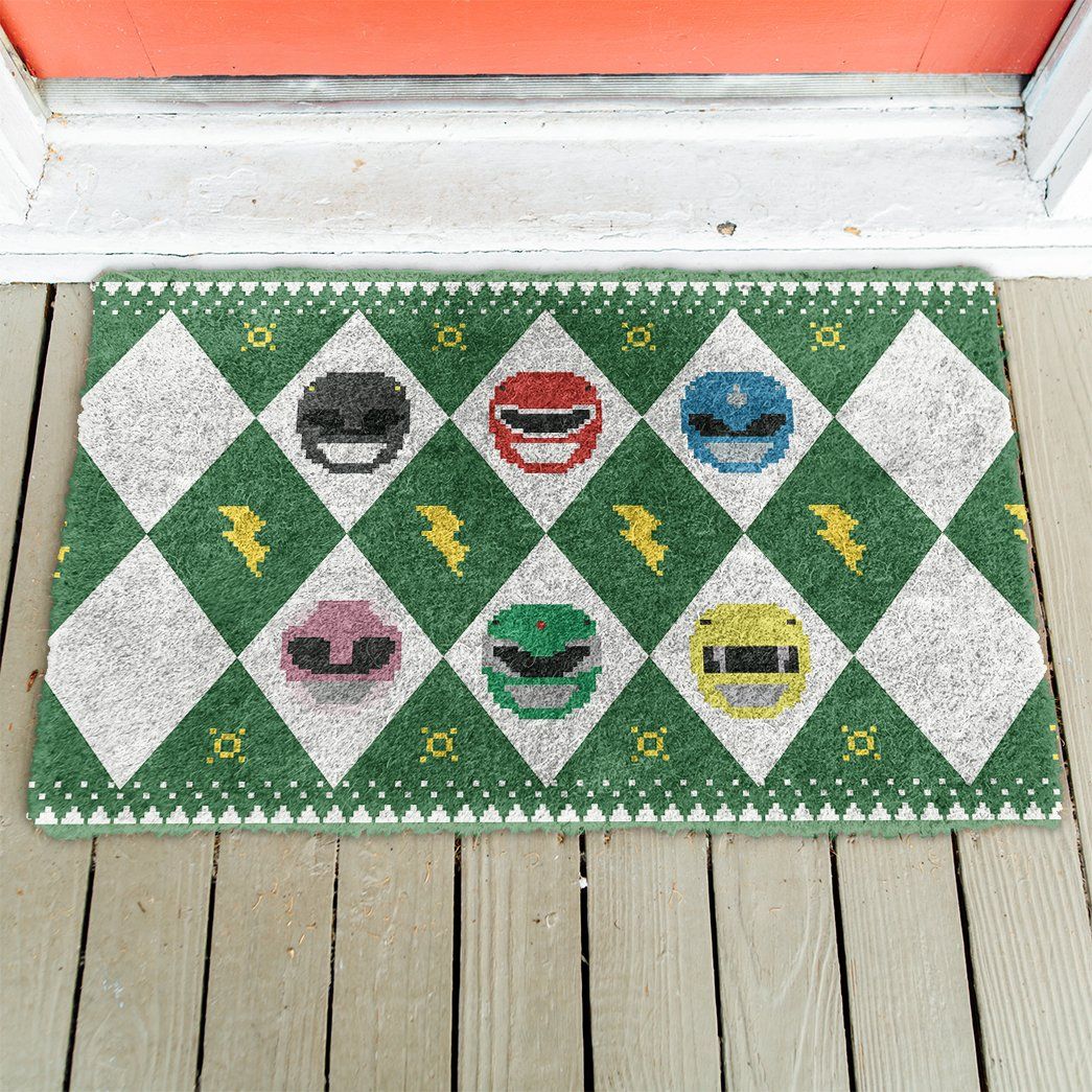 3D Power Ranger Green Ugly Doormat