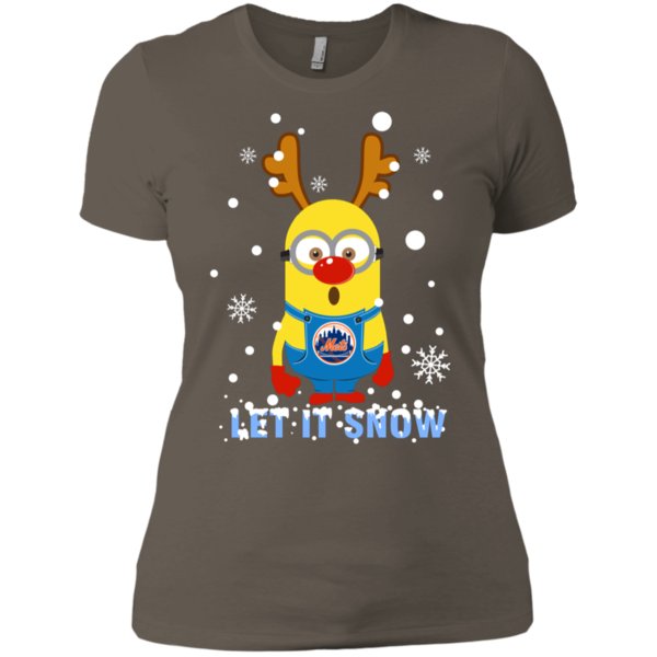 Xmas Shirt For New York Mets Vs Minion Fans Ladies’ Boyfriend T-Shirt