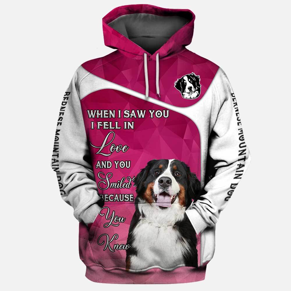 Bernese Mountain Dog When I Saw You 3D Full Printing