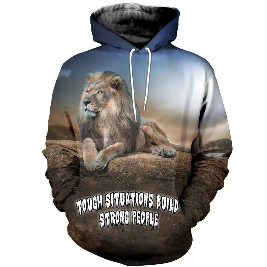 3D All Over Printed Lion T-shirt Hoodie CTL290313