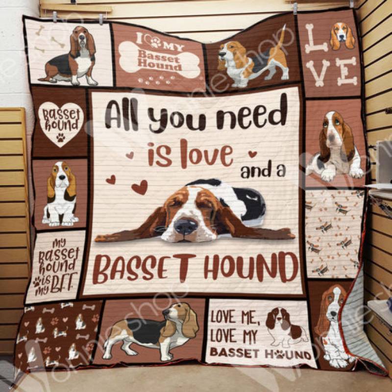 Basset Hound Dog Blanket NOV2901 77O58