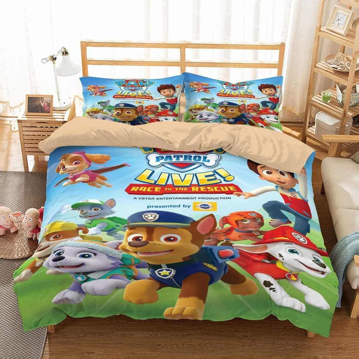 3D Customize PAW Patrol Bedding Set Duvet Cover Set BedroomSet Bedlinen