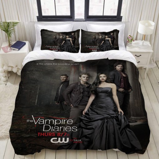 The Vampire Diaries 7 Duvet Cover Pillowcase Home Decor 3D Bedding Set 6