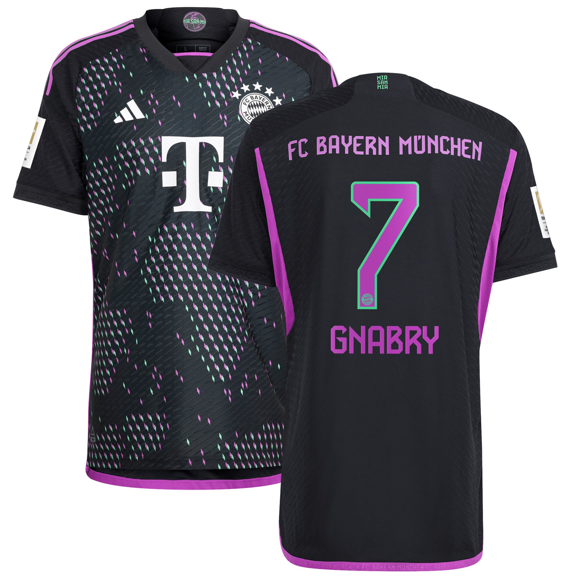 Serge Gnabry Bayern Munich 2023/24 Away Authentic Player Jersey – Black