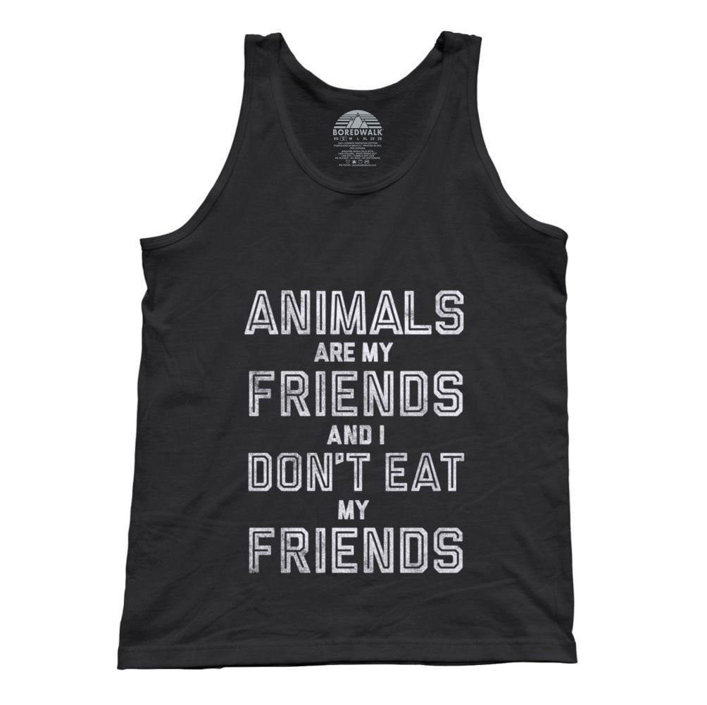 Unisex Animals Are My Friends And I Don’T Eat My Friends Tank Top