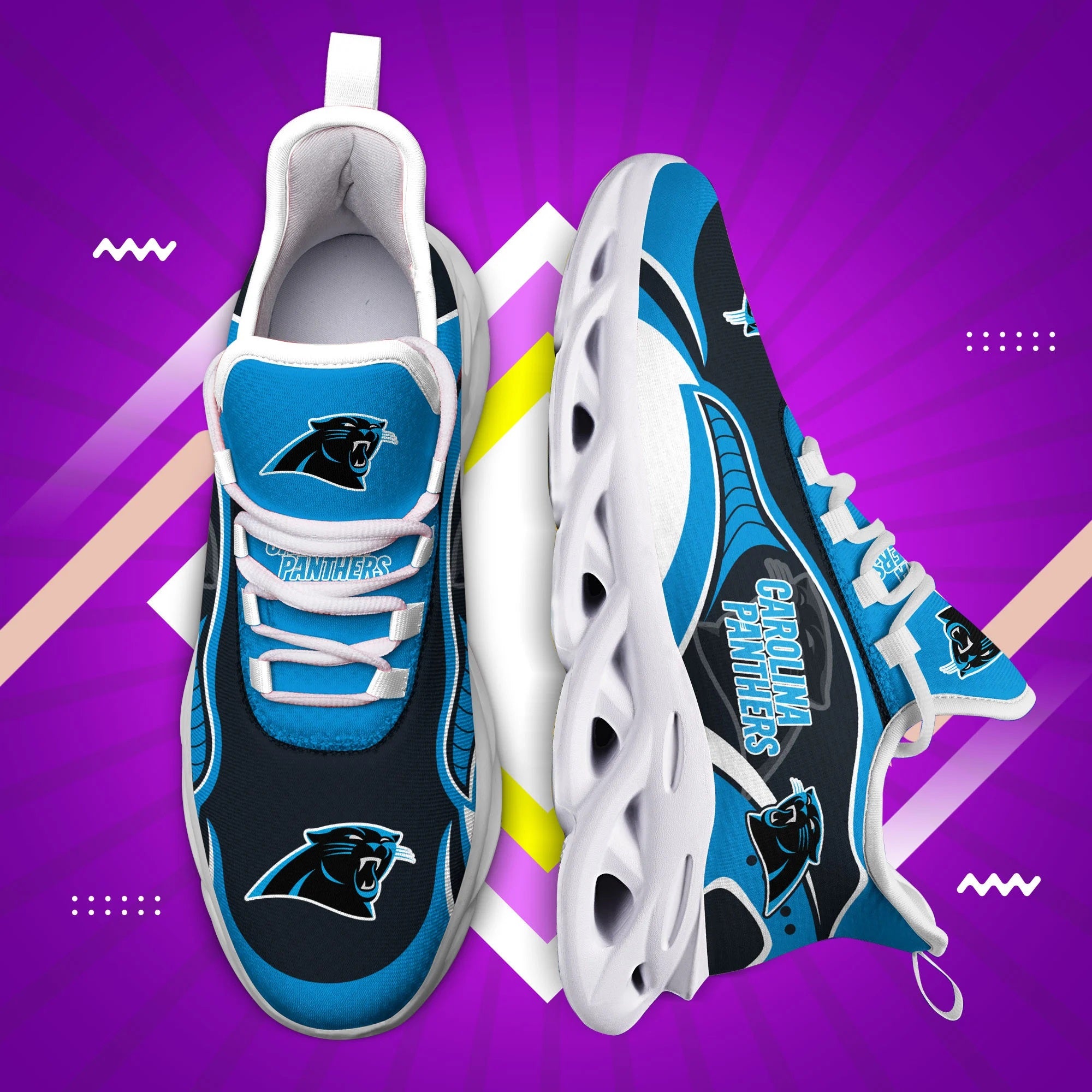 Carolina Panthers Casual Air Max Running Shoes