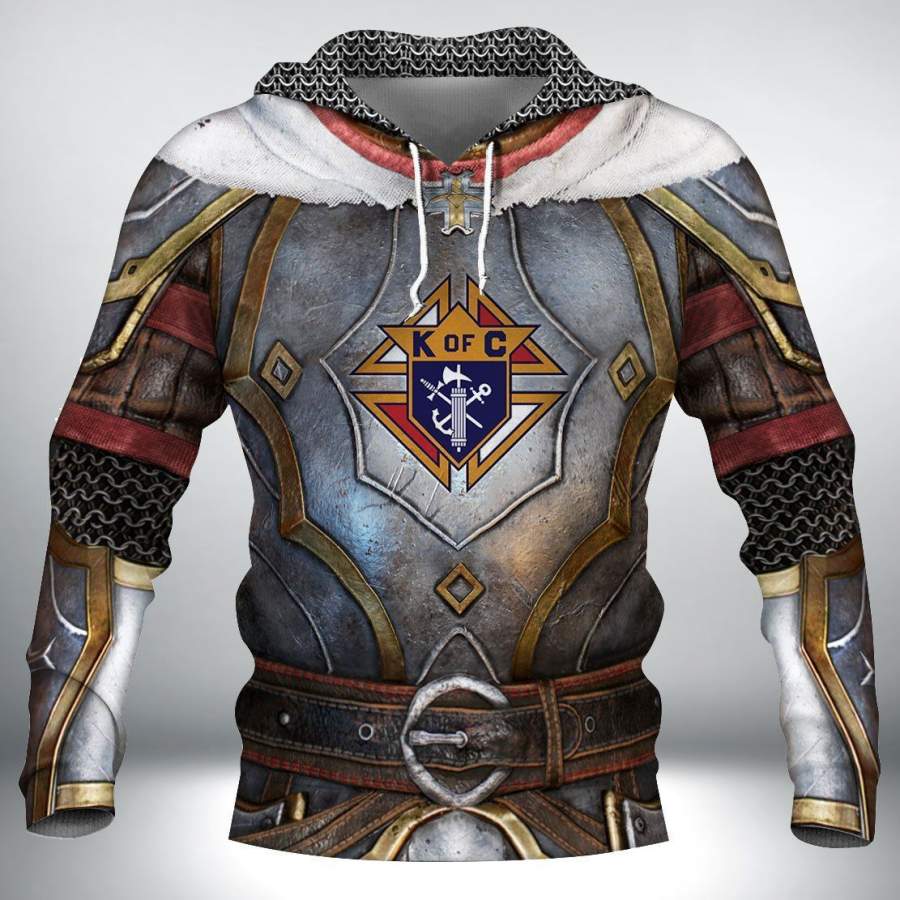 Knights Of Columbus Armor Hoodie Unisex 3D All Over Print