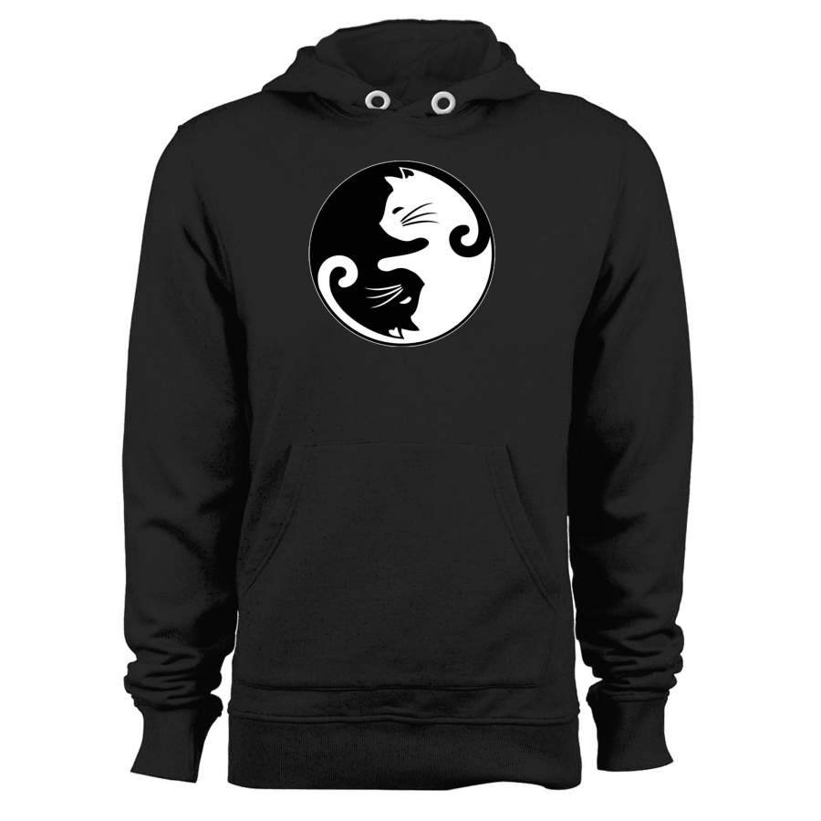 Ying Yang Cat Symbol Unisex Hoodie