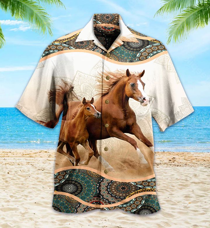 Horse Pawslovely Mandala Colorful Hawaii Shirt Ha13958