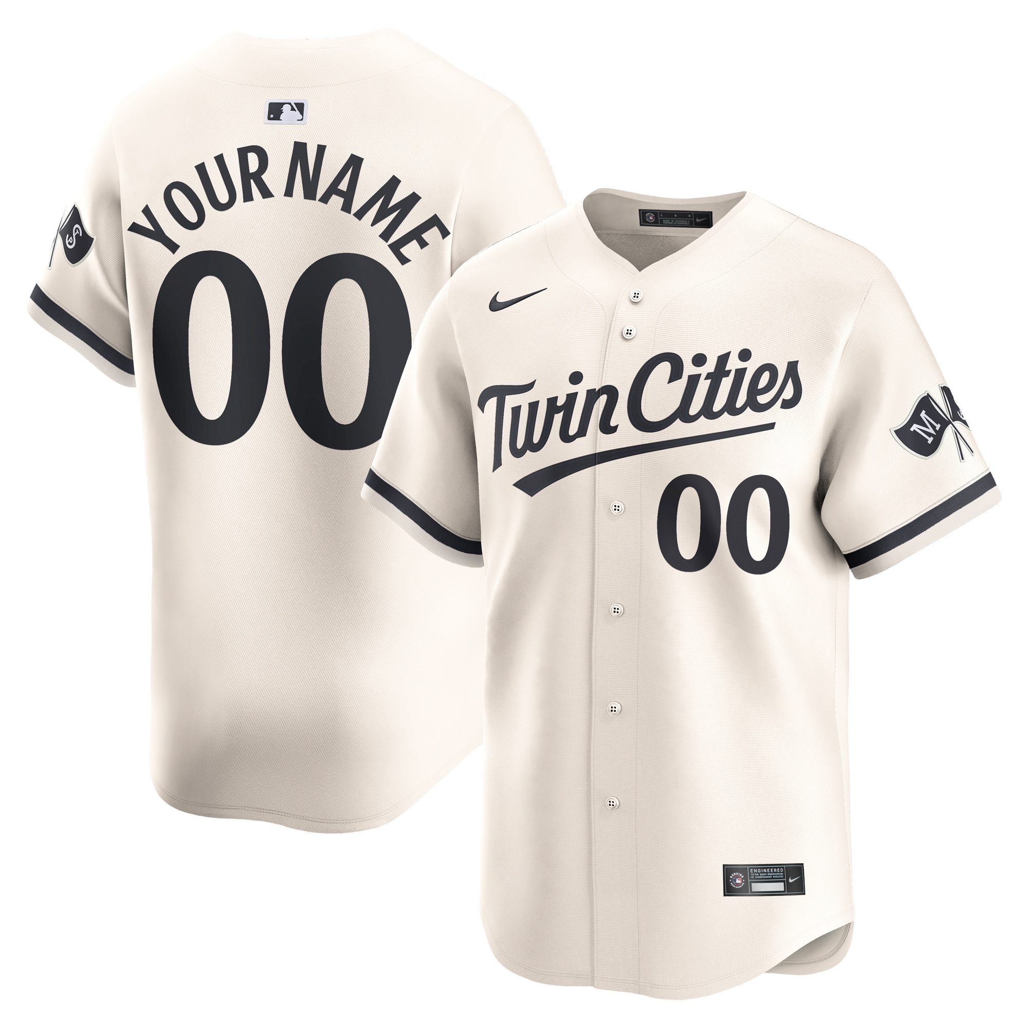 Minnesota Twins Alternate Limited Custom Jersey  Cream