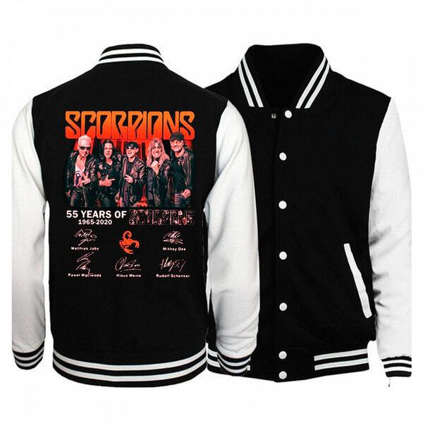 55 Years of Scorpions 1965 2020 Signatures Shirt Baseball Uniform Jacket T-Shirt