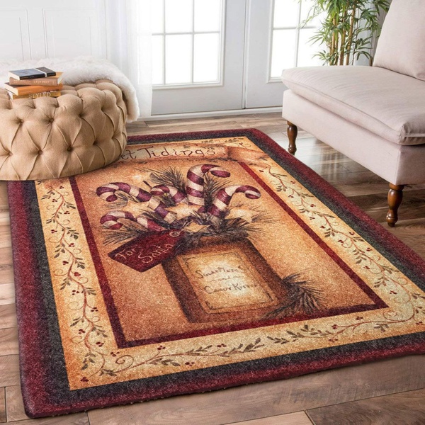 Christmas Candy Area Rectangle Rug