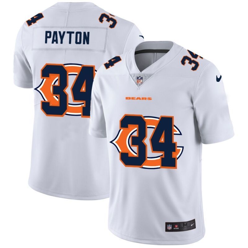 Chicago Bears Walter Payton #34 NFL 2020 White Jersey