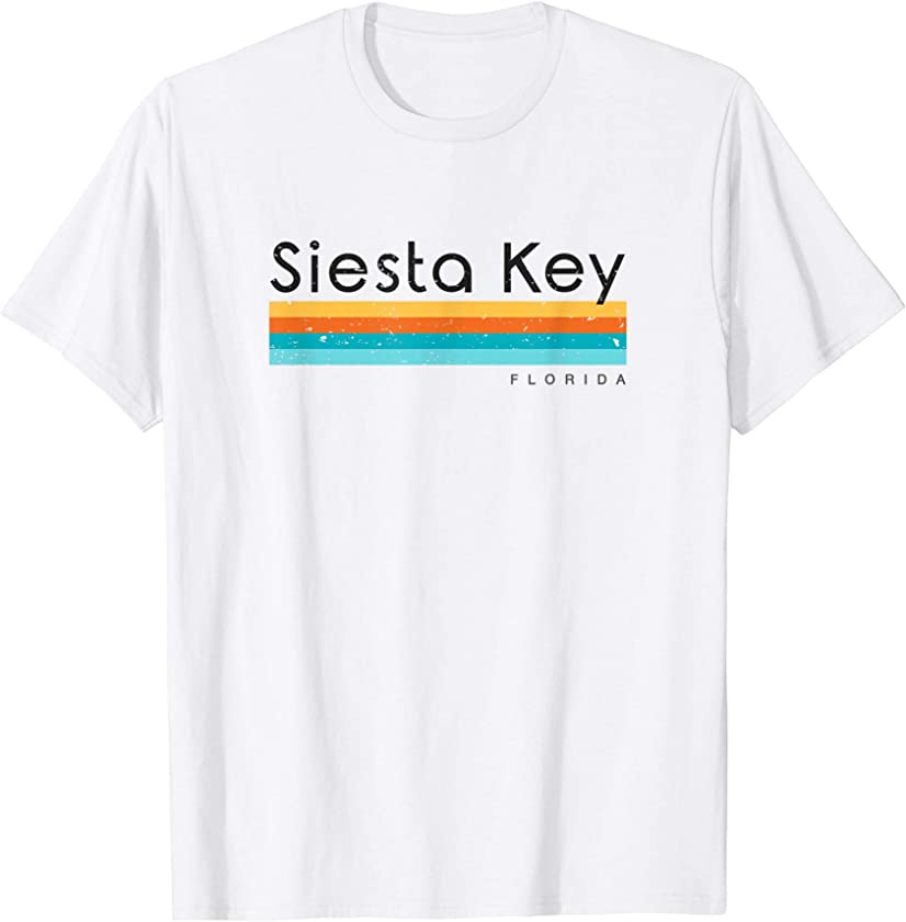 Vintage Siesta Key Florida Retro Design T-Shirt