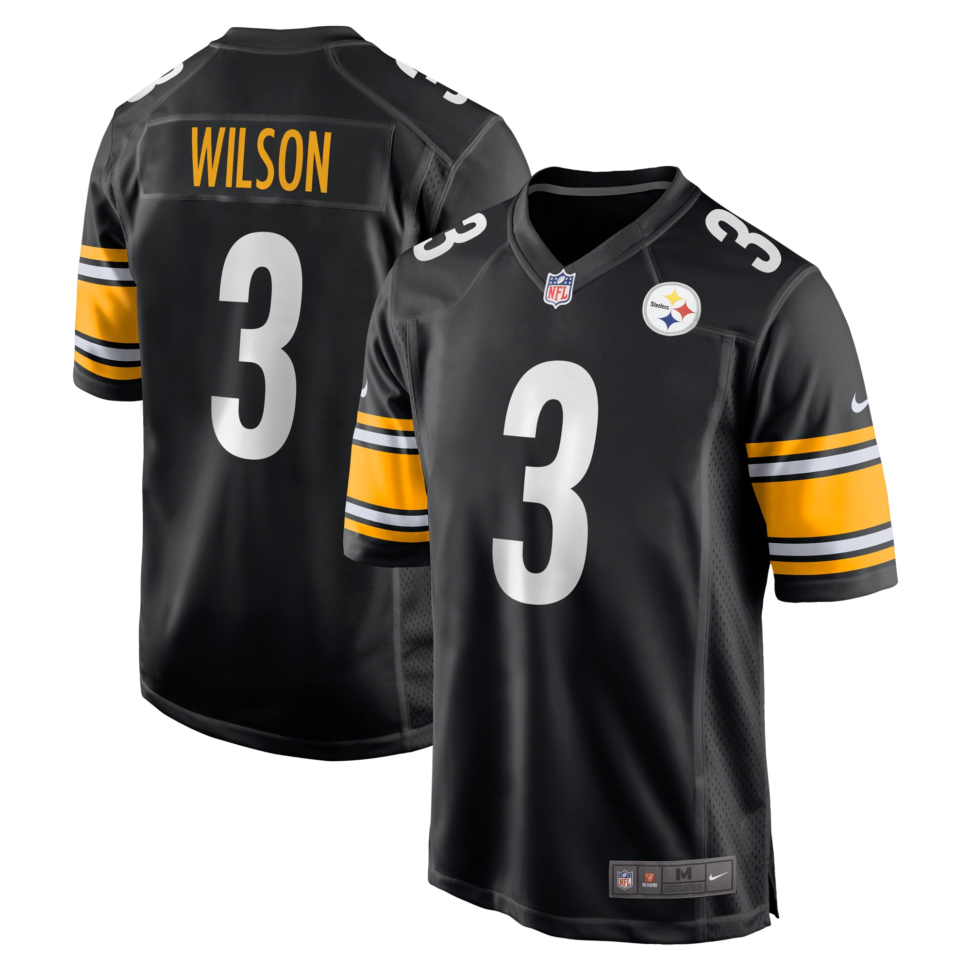 Russell Wilson Pittsburgh Steelers Game Jersey  Black