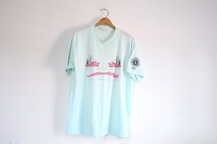 Vintage Fort Myers Beach Florida Island Shrimp Festival 1991 Shirt