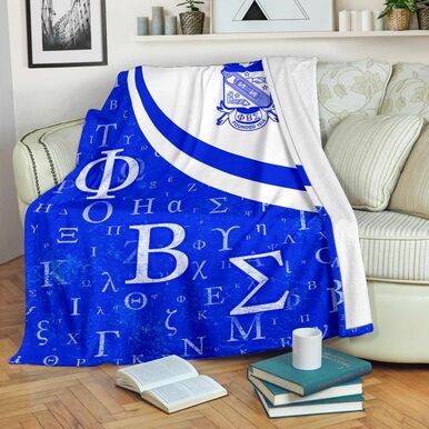 Phi Beta Sigma Blanket – Fraternity Greek Alphabet Symbols Blanket