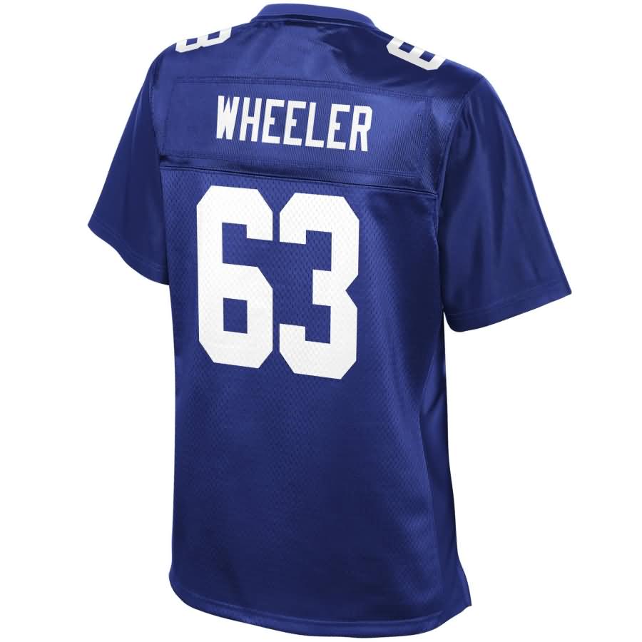 Chad Wheeler New York Giants NFL Pro Line Womens Team Color Player Jersey – Royal