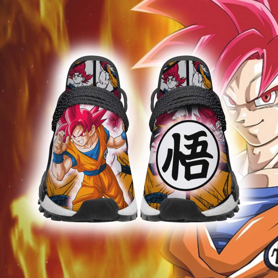 Goku God NMD Sneakers Symbol Dragon Ball Z Anime Shoes