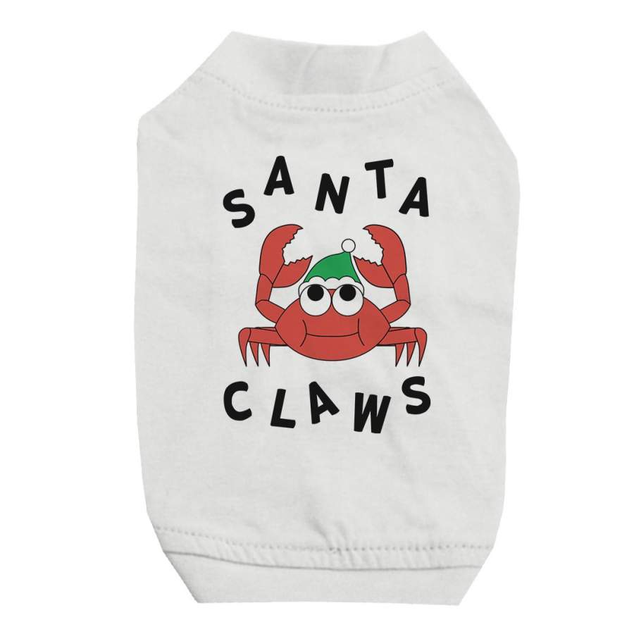 Santa Claws Crab Pet Shirt for Small Dogs