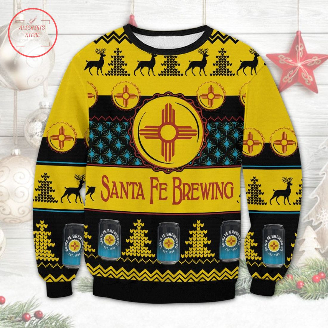 Santa Fe Brewing Ugly Christmas Sweater