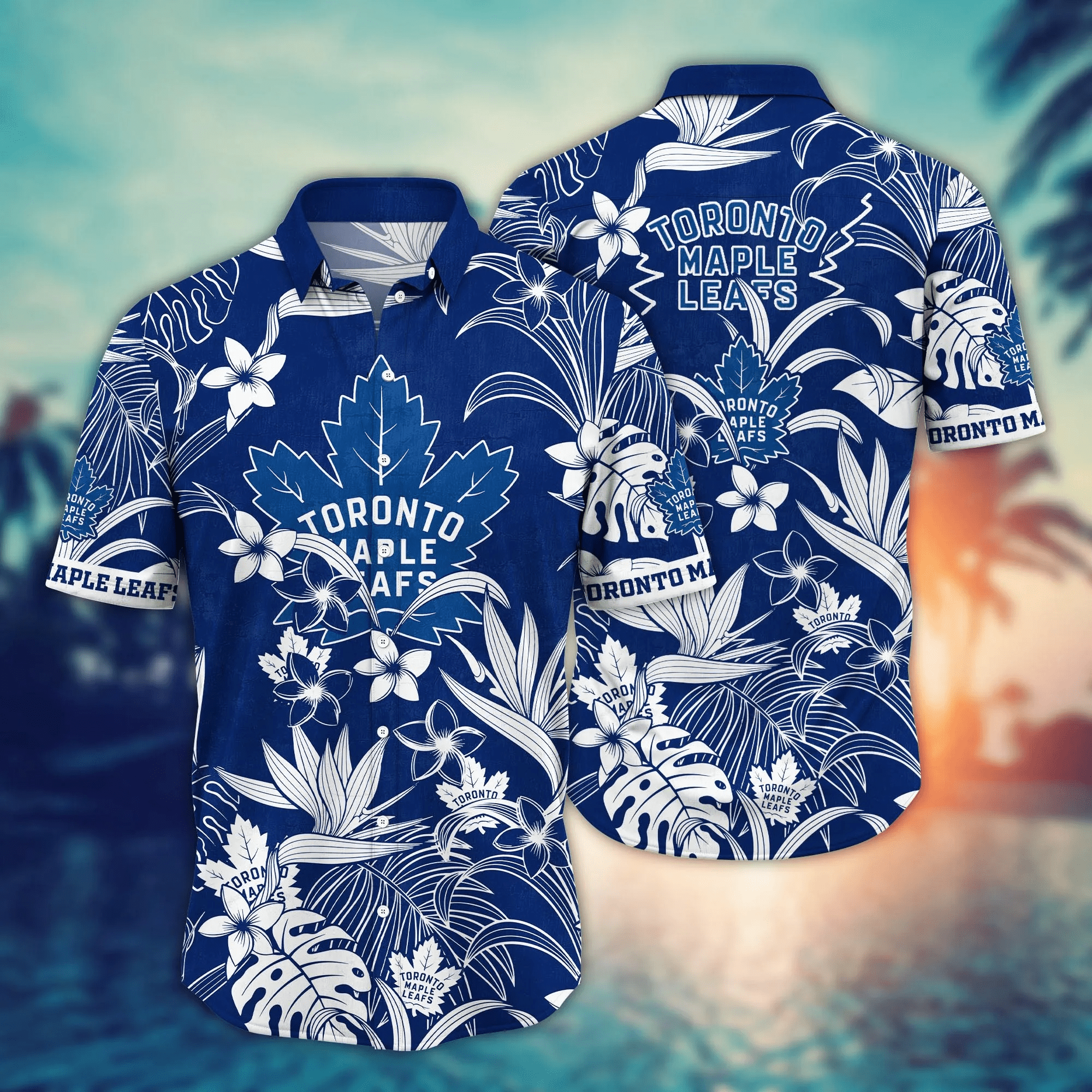 Toronto Maple Leafs Nhl Hawaiian Shirt Beach Days The Sport Of Two Halves Shirts