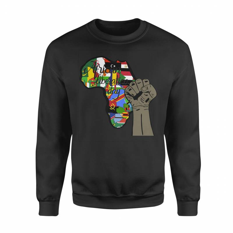 African Liberation Day SweatShirt, Black Power Justice Fist Revolution SweatShirt