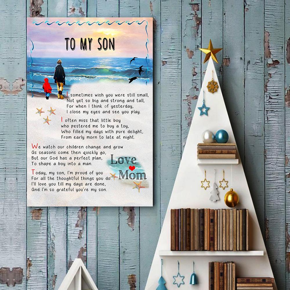 Mom To Son I Often Miss That Little Boy Canvas And Poster