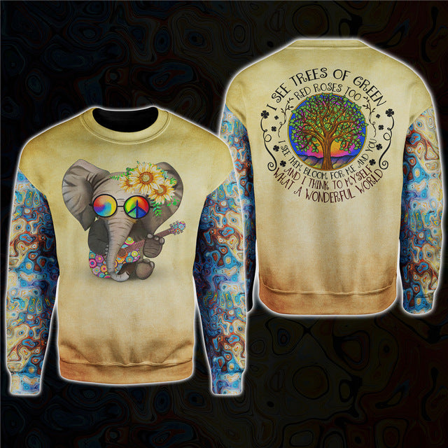 Trees Of Green & Guitar Elephant Hoodie