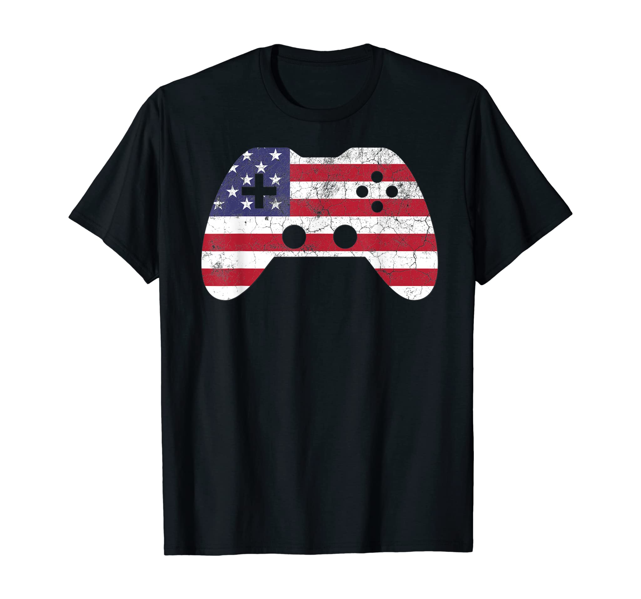 4th Of July T Shirt Gift Video Game Gamer Kids Boys Men USA