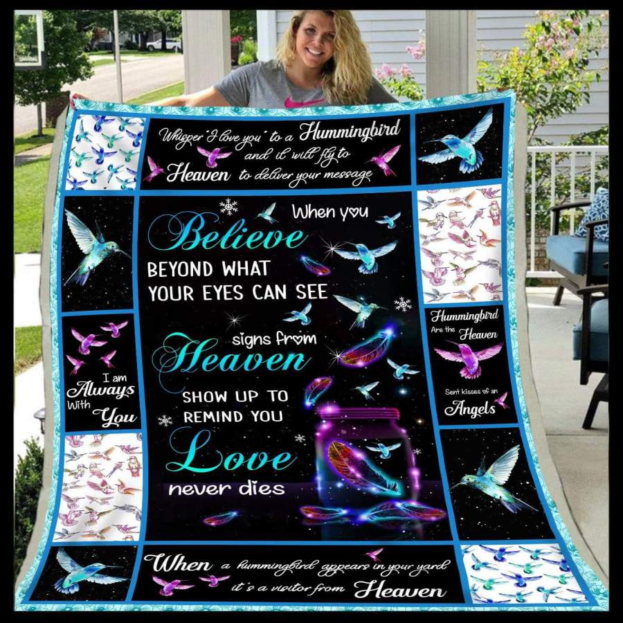 Bird Blanket Believe Beyond What Your Eyes Can See Sign From Heaven