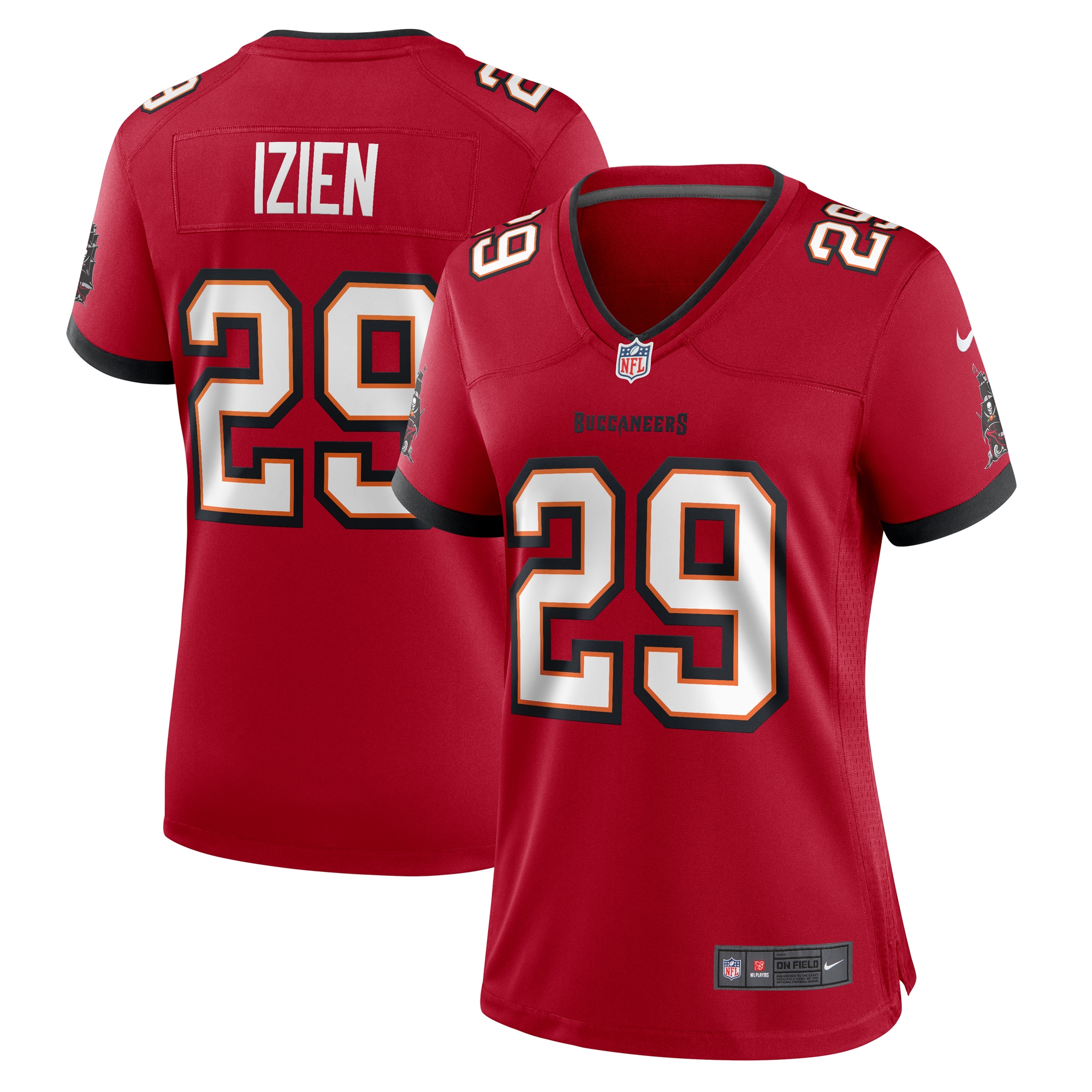 Women’s Tampa Bay Buccaneers Christian Izien  Red  Game Jersey