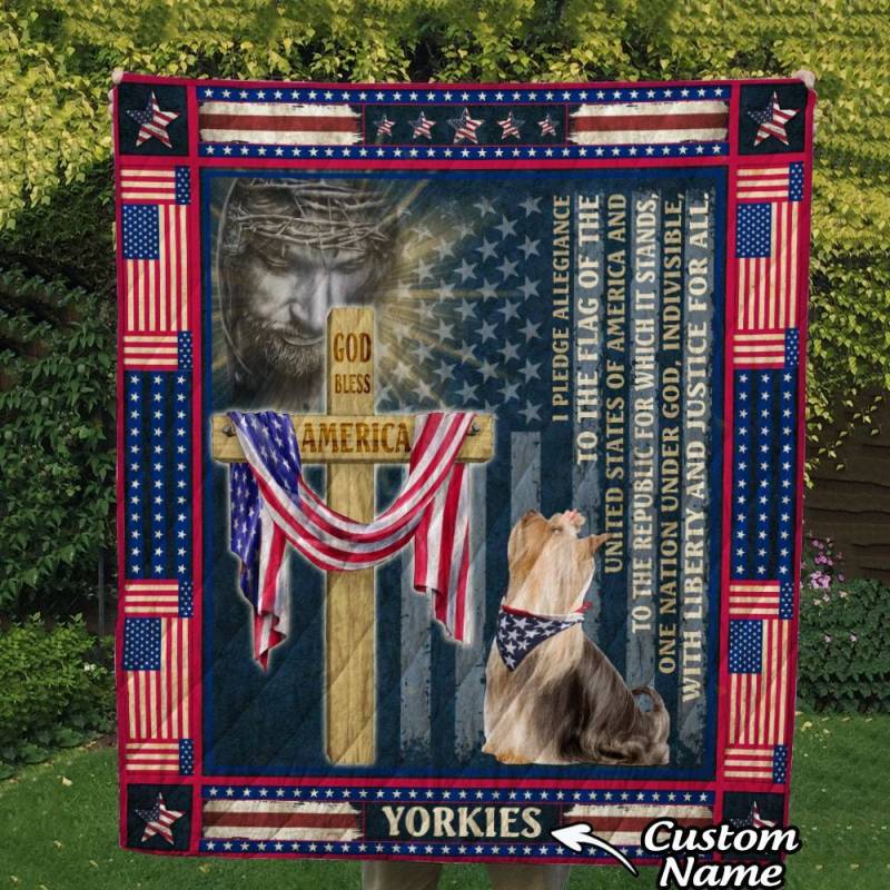 Yorkies Quilt Custom Name 0093 L3PTT0017