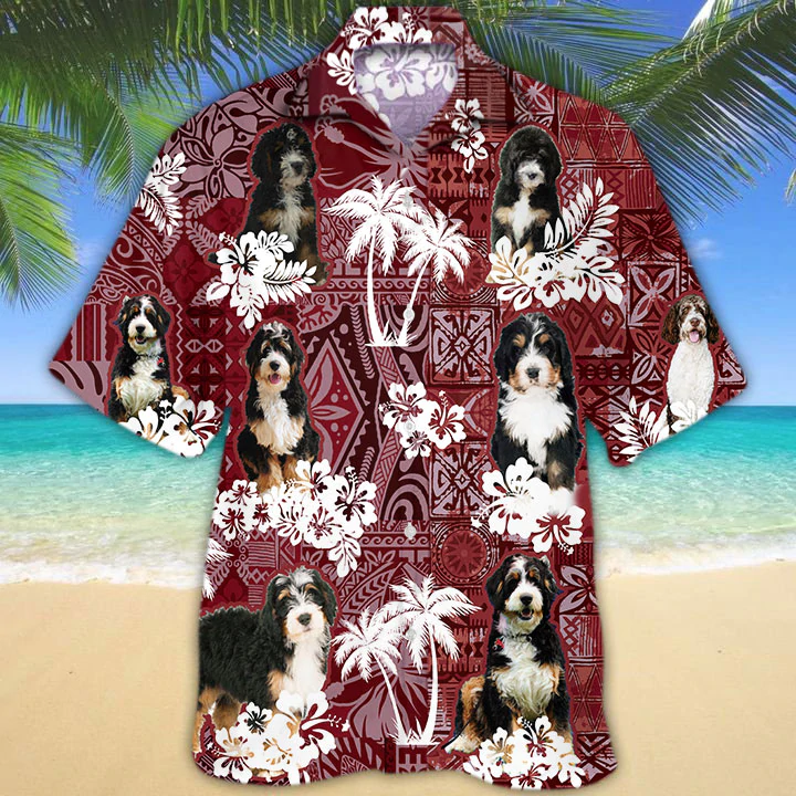 Bernadoodle Red Hawaii Hawaii Shirt For Aloha Summer Ha20517