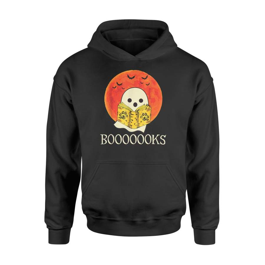 Booooooks Boo Read Books Lover Halloween – Premium Hoodie