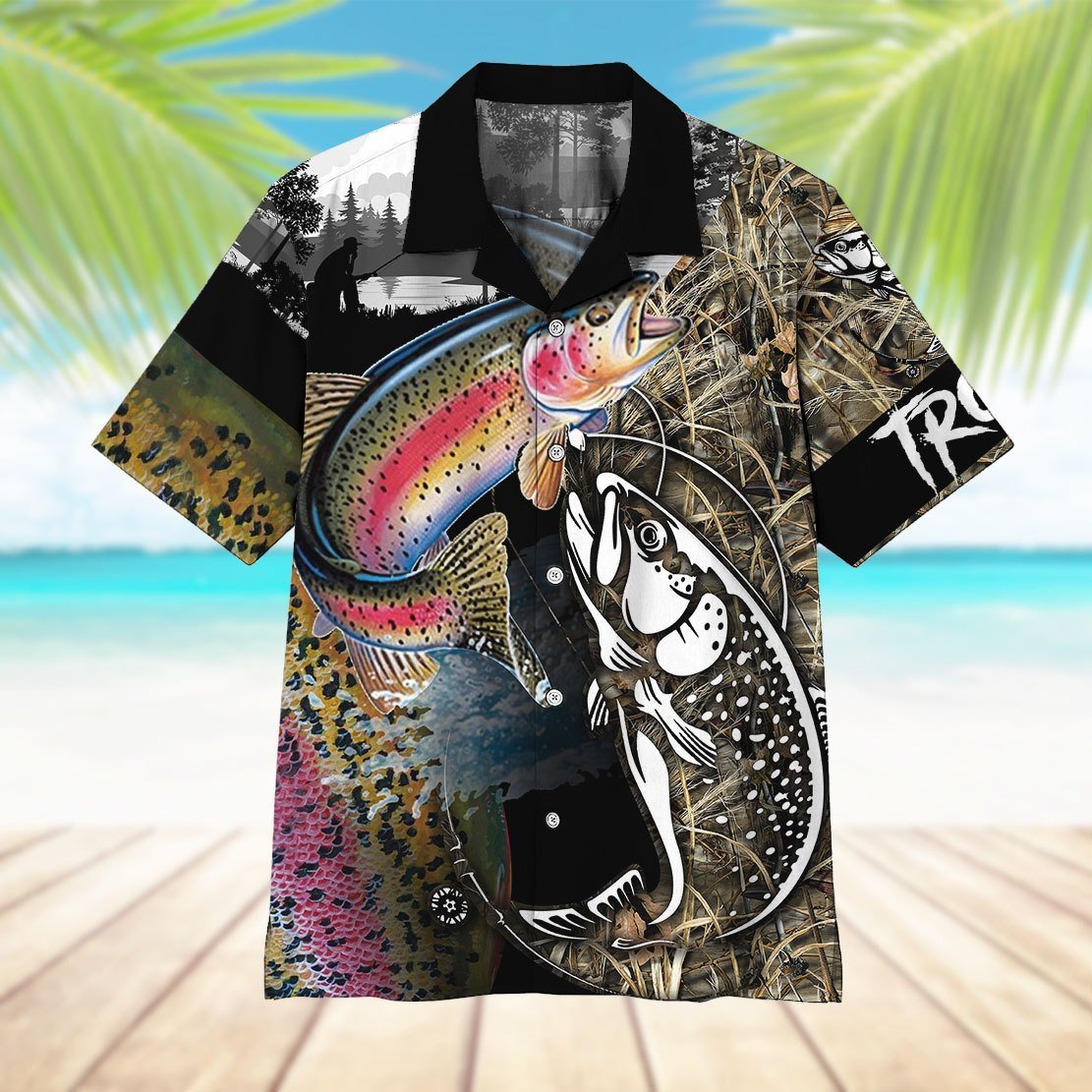 Trout Fish Hawaiian Shirt | Unisex | Adult | Hw6460