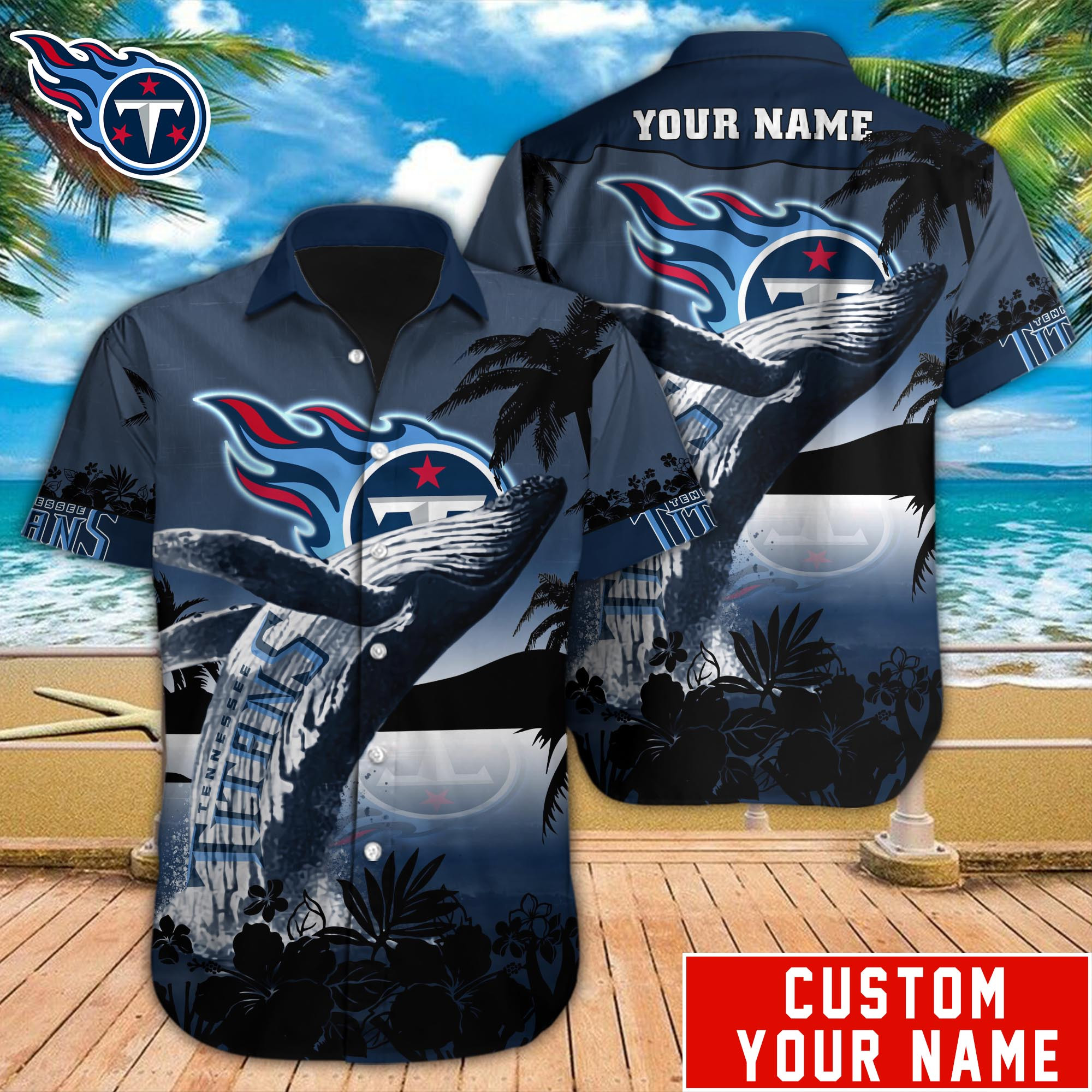 Tennessee Titans Nfl-Hawaiian Shirt Custom  M-40722