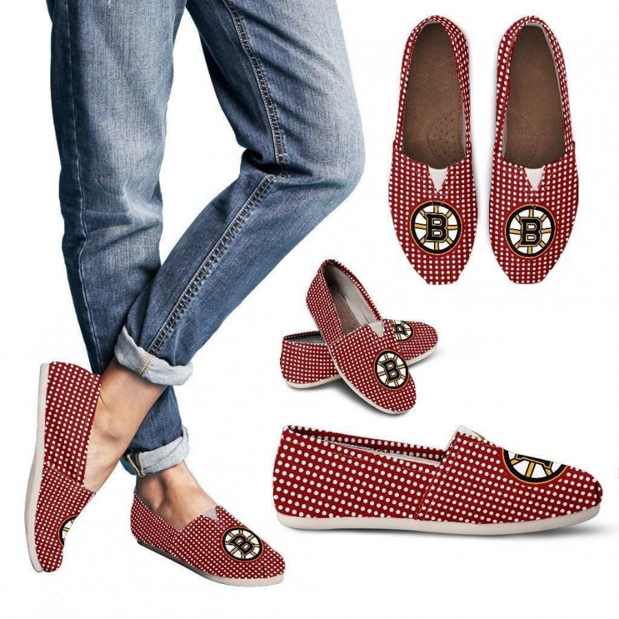 Red Valentine Cosy Atmosphere Boston Bruins Casual Shoes