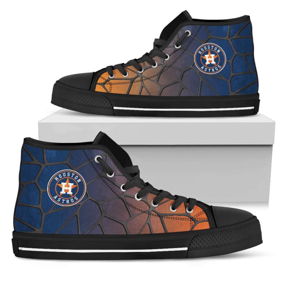 Colors Air Cushion Houston Astros Gradient High Top Shoes