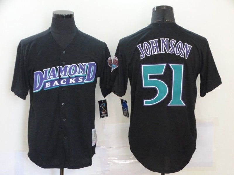 Arizona Diamondbacks Randy Johnson #51 2020 MLB Black Jersey